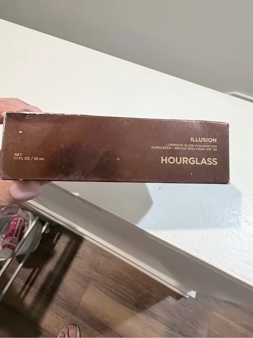 Hourglass Illusion Luminous Glow Foundation - Metallic Brown Packaging